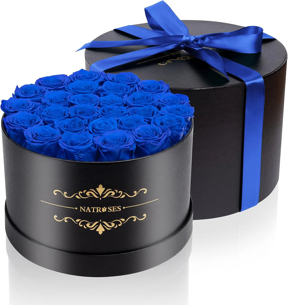 Royal Blue Eternal Roses Box