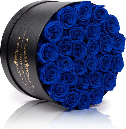 Royal Blue Eternal Roses Box